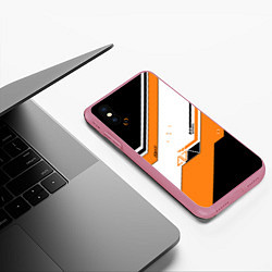 Чехол iPhone XS Max матовый CS:GO Asiimov, цвет: 3D-малиновый — фото 2