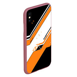 Чехол iPhone XS Max матовый CS:GO Asiimov, цвет: 3D-малиновый — фото 2