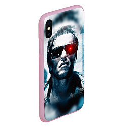 Чехол iPhone XS Max матовый T-800, цвет: 3D-розовый — фото 2