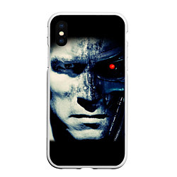 Чехол iPhone XS Max матовый Взгляд Терминатора