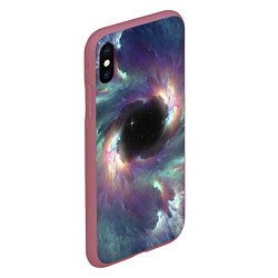 Чехол iPhone XS Max матовый Star light space, цвет: 3D-малиновый — фото 2