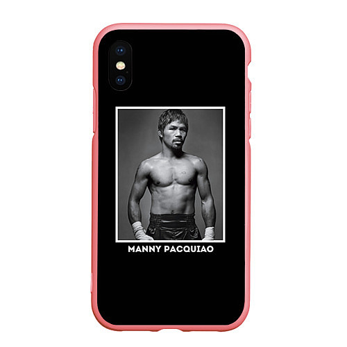 Чехол iPhone XS Max матовый Manny Pacquiao: Photo / 3D-Баблгам – фото 1