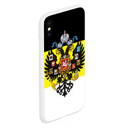 Чехол iPhone XS Max матовый Имперский Флаг, цвет: 3D-белый — фото 2