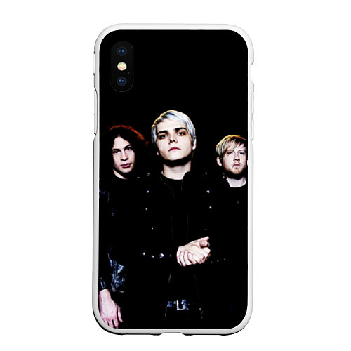 Чехол iPhone XS Max матовый My Chemical Romance / 3D-Белый – фото 1