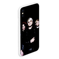 Чехол iPhone XS Max матовый My Chemical Romance, цвет: 3D-белый — фото 2