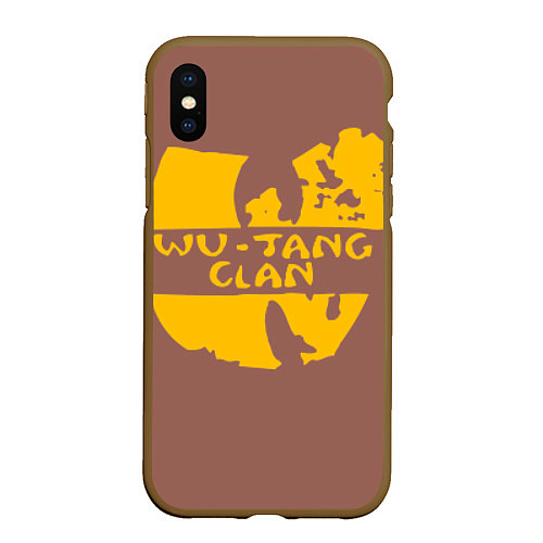 Чехол iPhone XS Max матовый Wu-Tang Clan / 3D-Коричневый – фото 1