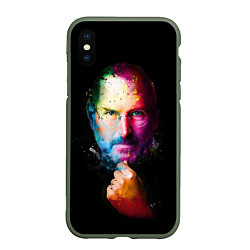 Чехол iPhone XS Max матовый Стив Джобс