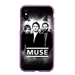 Чехол iPhone XS Max матовый Muse, цвет: 3D-фиолетовый