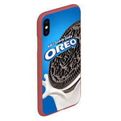 Чехол iPhone XS Max матовый Oreo, цвет: 3D-красный — фото 2