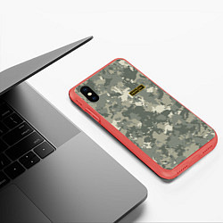 Чехол iPhone XS Max матовый AB IV -, цвет: 3D-красный — фото 2