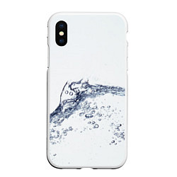 Чехол iPhone XS Max матовый Белая вода