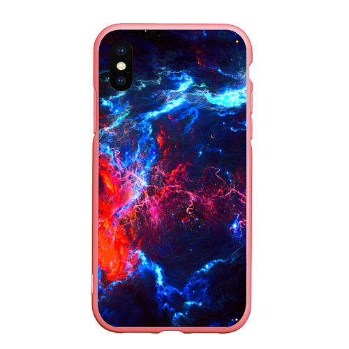 Чехол iPhone XS Max матовый Космос / 3D-Баблгам – фото 1