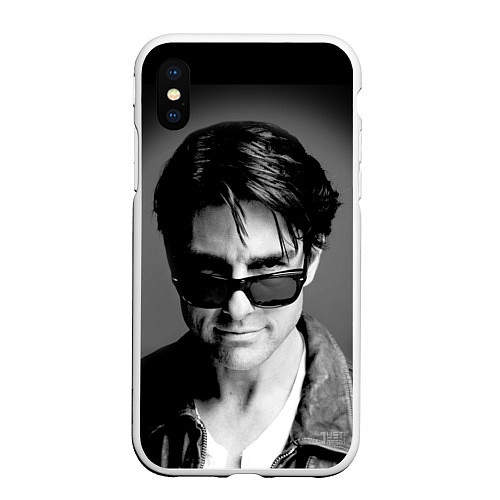 Чехол iPhone XS Max матовый Том Круз / 3D-Белый – фото 1