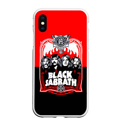 Чехол iPhone XS Max матовый Black Sabbath: Red Sun