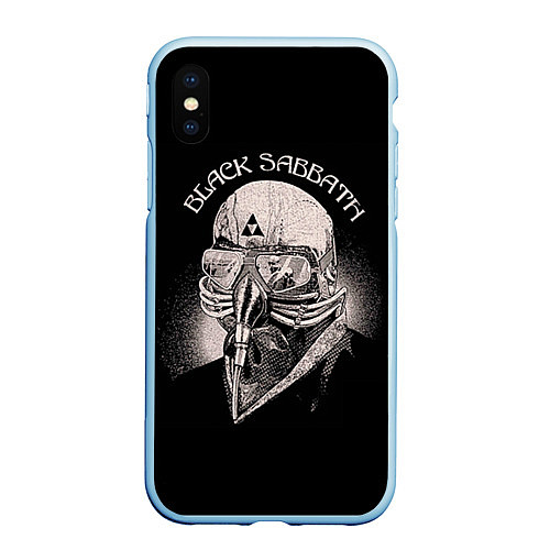 Чехол iPhone XS Max матовый Black Sabbath: Acid Cosmic / 3D-Голубой – фото 1