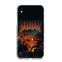 Чехол iPhone XS Max матовый DOOM: Wars