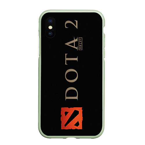 Чехол iPhone XS Max матовый Dota 2: Valve / 3D-Салатовый – фото 1