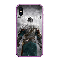 Чехол iPhone XS Max матовый Dark Souls: Winter, цвет: 3D-фиолетовый