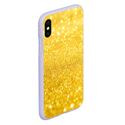 Чехол iPhone XS Max матовый Золото, цвет: 3D-светло-сиреневый — фото 2