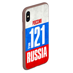 Чехол iPhone XS Max матовый Russia: from 121, цвет: 3D-коричневый — фото 2