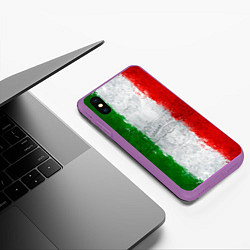 Чехол iPhone XS Max матовый Italian, цвет: 3D-фиолетовый — фото 2