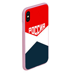 Чехол iPhone XS Max матовый Форма России, цвет: 3D-розовый — фото 2