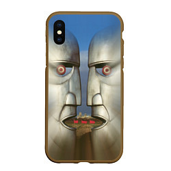 Чехол iPhone XS Max матовый Pink Floyd The division bell, цвет: 3D-коричневый