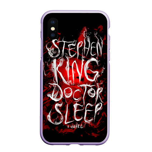 Чехол iPhone XS Max матовый Doctor Sleep / 3D-Светло-сиреневый – фото 1