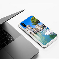 Чехол iPhone XS Max матовый Италия, цвет: 3D-белый — фото 2