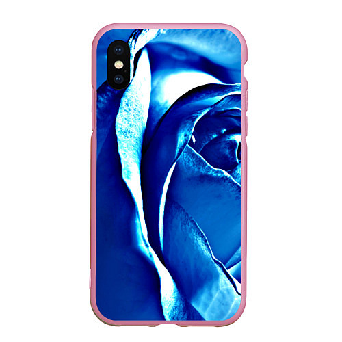 Чехол iPhone XS Max матовый Роза / 3D-Розовый – фото 1
