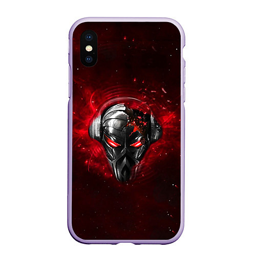 Чехол iPhone XS Max матовый Pirate Station: Blood Face / 3D-Светло-сиреневый – фото 1