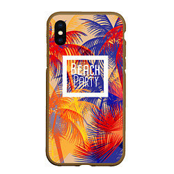 Чехол iPhone XS Max матовый Beach Party