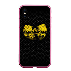 Чехол iPhone XS Max матовый Wu-Tang Clan: Grid, цвет: 3D-малиновый
