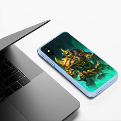 Чехол iPhone XS Max матовый Wraith King, цвет: 3D-голубой — фото 2