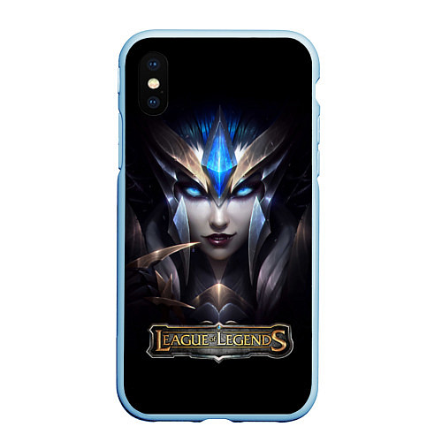 Чехол iPhone XS Max матовый League of Legends / 3D-Голубой – фото 1