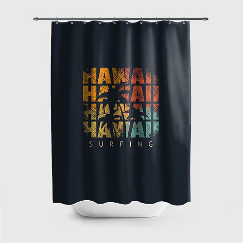 Шторка для ванной Hawaii Surfing / 3D-принт – фото 1