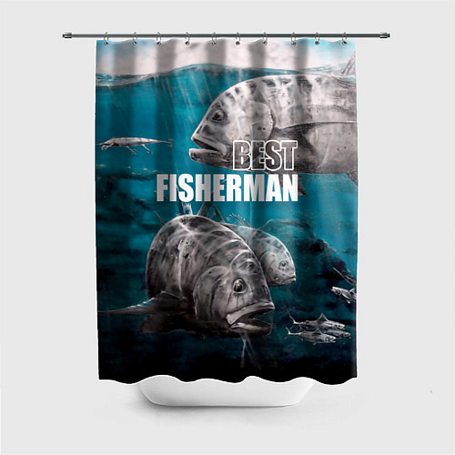 Шторка для ванной Best fisherman / 3D-принт – фото 1