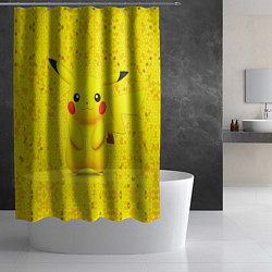 Шторка для душа Pikachu, цвет: 3D-принт — фото 2