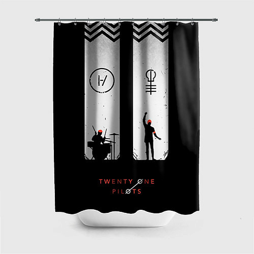 Шторка для ванной Twenty One Pilots: Lines / 3D-принт – фото 1