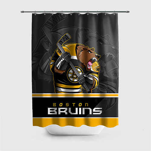 Шторка для ванной Boston Bruins / 3D-принт – фото 1