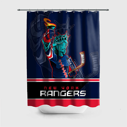 Шторка для ванной New York Rangers / 3D-принт – фото 1