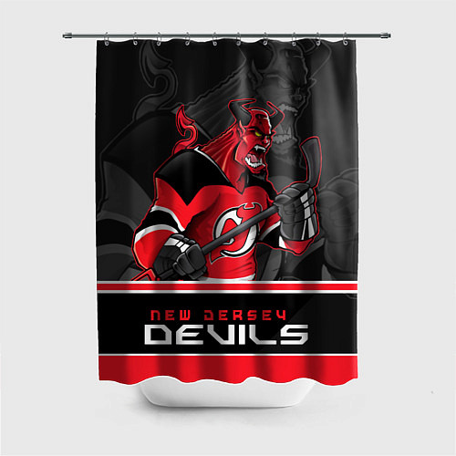 Шторка для ванной New Jersey Devils / 3D-принт – фото 1