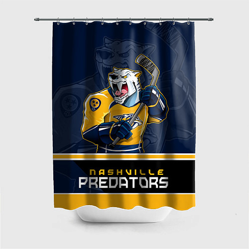 Шторка для ванной Nashville Predators / 3D-принт – фото 1