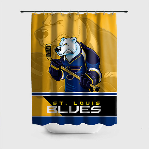 Шторка для ванной St. Louis Blues / 3D-принт – фото 1