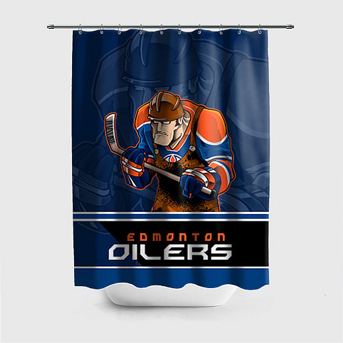 Шторка для ванной Edmonton Oilers / 3D-принт – фото 1
