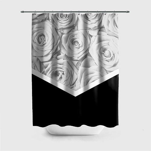 Шторка для ванной Розы / 3D-принт – фото 1