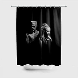 Шторка для душа Die Antwoord: Black, цвет: 3D-принт