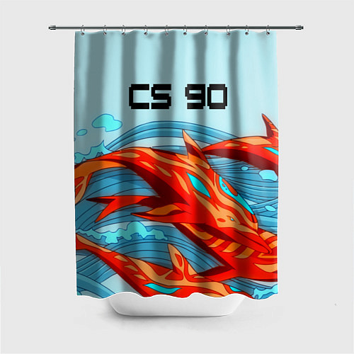 Шторка для ванной CS GO: AR Style / 3D-принт – фото 1