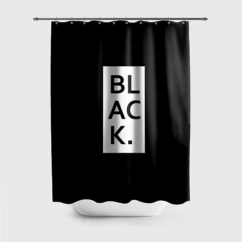 Шторка для ванной Black / 3D-принт – фото 1