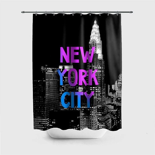 Шторка для ванной Flur NYC / 3D-принт – фото 1